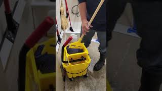 Mopping How to Clean Mop head Mop Microfiber and Mop bucket when done Cleaning [upl. by Inasah]