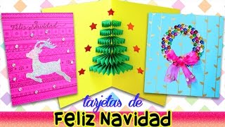 ★ TARJETAS DE NAVIDAD ★ fácil sencilla y bonita  VANE COOPER [upl. by Nilyaj]