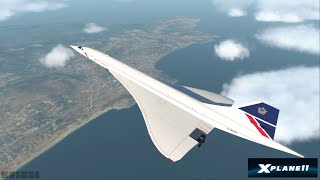 XPlane 11 Concorde G1000 GPS [upl. by Vasileior]