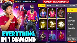 Free Fire I Got Everything In 1 Diamond💎 New EmotesElitepass And Bundles😍 Garena Free Fire [upl. by Nohtanhoj]