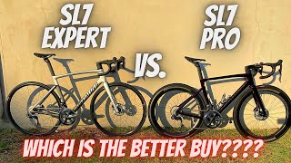 2021 SPECIALIZED TARMAC SL7 EXPERT vs PRO WHAT ARE YOU GETTING FOR YOUR MONEY [upl. by Tirreg]