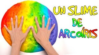 Cómo hacer un Slime Arcoíris🌈💩 [upl. by Aknaib678]