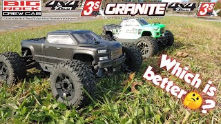 Arrma Granite vs Arrma Big Rock  which one is better [upl. by Idhem602]