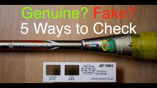 GenuineReal or Fake Yonex racket 5 easy ways to spot [upl. by Storer]