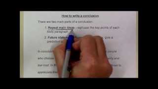 How to write a conclusion [upl. by Sheryl]