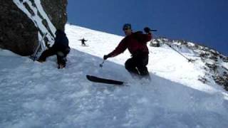 Tuckermans Ravine CrashFace First Slide [upl. by Yetac]