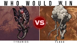 TYRANIDS 40k vs THE FLOOD Halo  Who Would Win [upl. by Seraphina363]