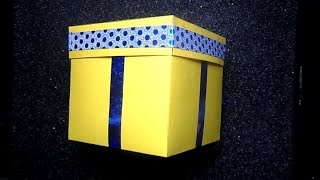 DIY  COMO HACER UNA CAJA DE CARTULINA  Muy Fácil [upl. by Sola]