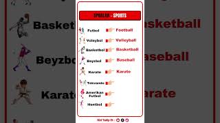 ingilizce quiz l İngilizcede Sporlar  Sports  Part 1 shorts ingilizceders [upl. by Eisdnil]