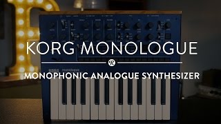 Korg Monologue  Reverb Demo Video [upl. by Burrow171]