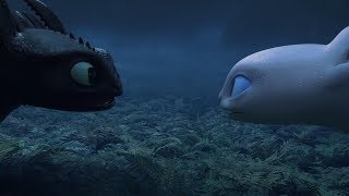 Toothless first met Light Fury  How to Train Your Dragon The Hidden World  Movie Scene [upl. by Ilyak766]