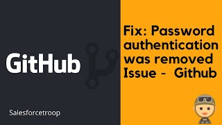 Fix  Github password authentication was removed issue  MacOSWindows [upl. by Ilamad933]