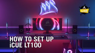 How To Set Up the CORSAIR iCUE LT100 Smart Lighting Tower Starter Kit [upl. by Auburn666]