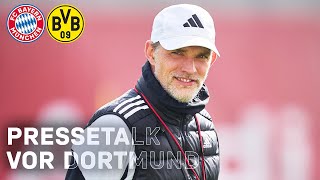 Pressetalk vor dem Klassiker gegen Borussia Dortmund  🇩🇪 [upl. by Elocen689]