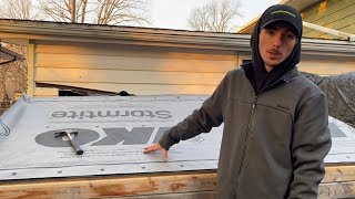 How To Install Roofing Underlayment [upl. by Akinahs496]