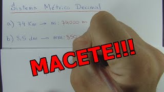 SISTEMA MÉTRICO DECIMAL  MACETE [upl. by Iormina662]