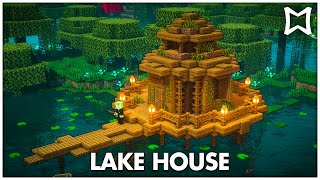 Minecraft Tutorial ► Survival Lake House  Swamp Biome EASY [upl. by Doig]