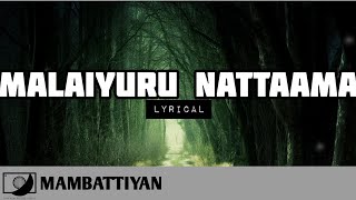 Malaiyuru Nattaama Song Lyrical  Mambattiyan 📀 64T Release [upl. by Alasdair]