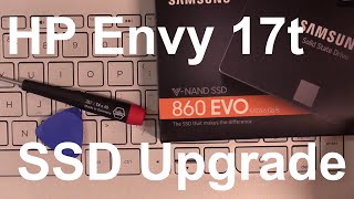 How To Upgrade HP Envy 17t Laptop from HDD to SSD [upl. by Andi]