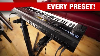 Roland D50 Synthesizer Every Preset [upl. by Katlaps803]