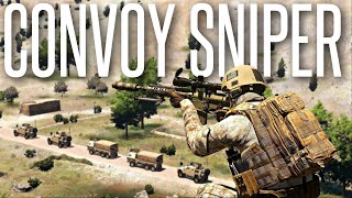 ARMED CONVOY SNIPER  ArmA 3 Milsim Operation [upl. by Alaekim]