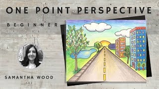 Beginner One Point Perspective Drawing [upl. by Annahsirhc]