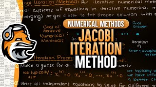 Jacobi Iteration Method  Numerical Methods [upl. by Epolulot39]