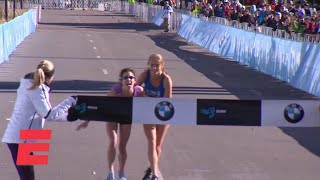 Marathoner heroically finishes Dallas Marathon with help of fellow runner  ESPN [upl. by Welby854]