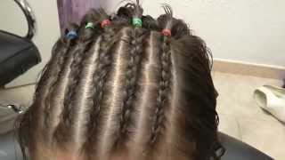 Como hacer trenzas africanas de raiz [upl. by Lonna158]