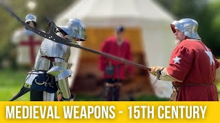 Medieval Weapons of the 15th Century  Polearms amp Side Arms  Wars of the Roses [upl. by Normak]