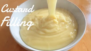 Homemade Custard filling Simple Recipe [upl. by Graehl]