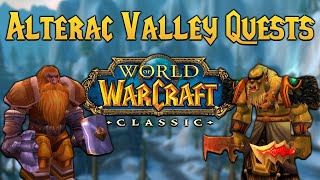 Alterac Valley Quest Guide  WoW Classic [upl. by Able]