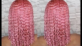 DYING MY HAIR PINK  NATURAL HAIR [upl. by Ahsaeyt997]