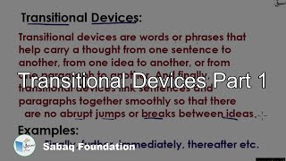 Transitional Devices Part 1 English Lecture  Sabaqpk [upl. by Pippa]