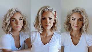 3 Ways to Curl SHORT Hair [upl. by Euqinor]