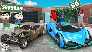 Shinchan And Franklin Ultimate Supercar Upgrade Challenge In GTA 5 [upl. by Htebizile771]