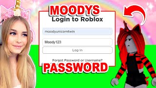 I LEAKED MOODYS PASSWORD In Adopt Me Roblox [upl. by Tarryn]