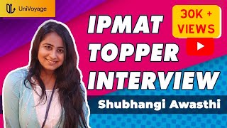 IPMAT Indore Topper Interview  Shubhangi Awasthi [upl. by Sully63]