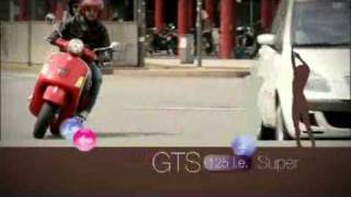 Vespa GTS 125 Super  Official Video [upl. by Nilerual]