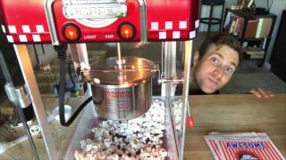 Making Garretts Popcorn with the Little Bambino Popcorn Machine [upl. by Kandy]