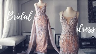 MAKING A WEDDING PARTY DRESS  SECOND WEDDING DRESS [upl. by Doll]