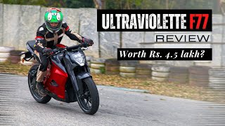 Ultraviolette F77 Review  Fastest Electric Bike in India [upl. by Alleb]