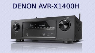 Denon AVRX1400H  uruchamiamy i ustawiamy amplituner kina domowego [upl. by Eidson]