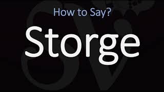 How to Pronounce Storge CORRECTLY LOVE Meaning amp Pronunciation [upl. by Nalepka]