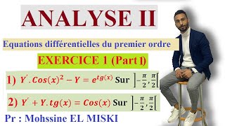 Équations différentielles du premier ordre EXERCICE 1 part 1 [upl. by Aerbma]