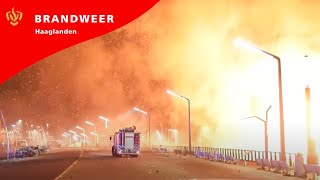 Brandweer Haaglanden  Incident Vreugdevuur Scheveningen 2019 [upl. by Row672]