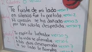 versos estrofas y rimas en un poema clase 12NOV2020 [upl. by Atirec]