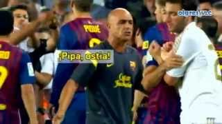 pelea de Barcelona Vs Real Madrid [upl. by Ylesara]