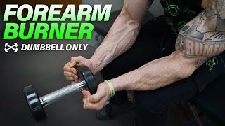 Dumbbell Forearm Workout At Home to Get Ripped [upl. by Leibrag]