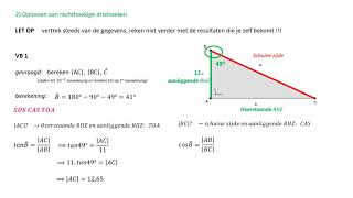 Goniometrie  Rechthoekige driehoeken oplossen [upl. by Hackney]